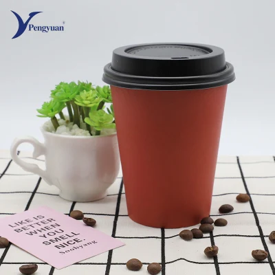 Индивидуальная одноразовая печатная одностеночная кофейная чашка бумажного стаканчика